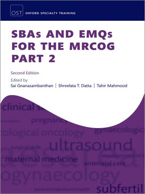 cover image of SBAs and EMQs for the MRCOG Part 2